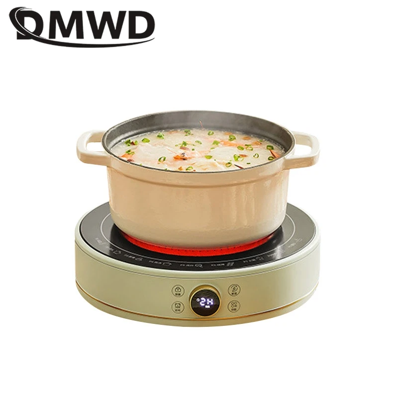 DMWD Household Electric Ceramic Stove High Power Induction Cooker Mini Tea Stove Hot Pot With Bakeware Low radiation 220V