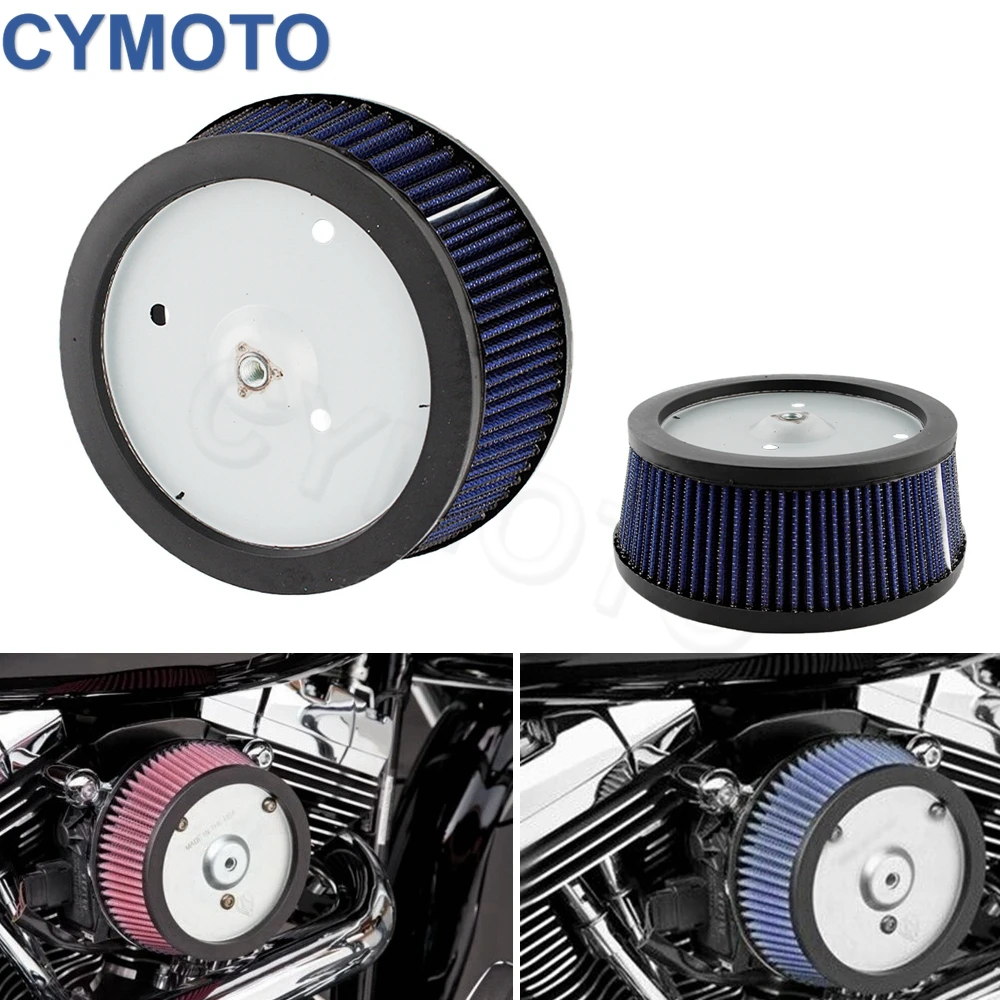 Motorcycles Air Filter for Harley Davidson Road King Touring Dyna Softail Fatboy 29442-99C Blue