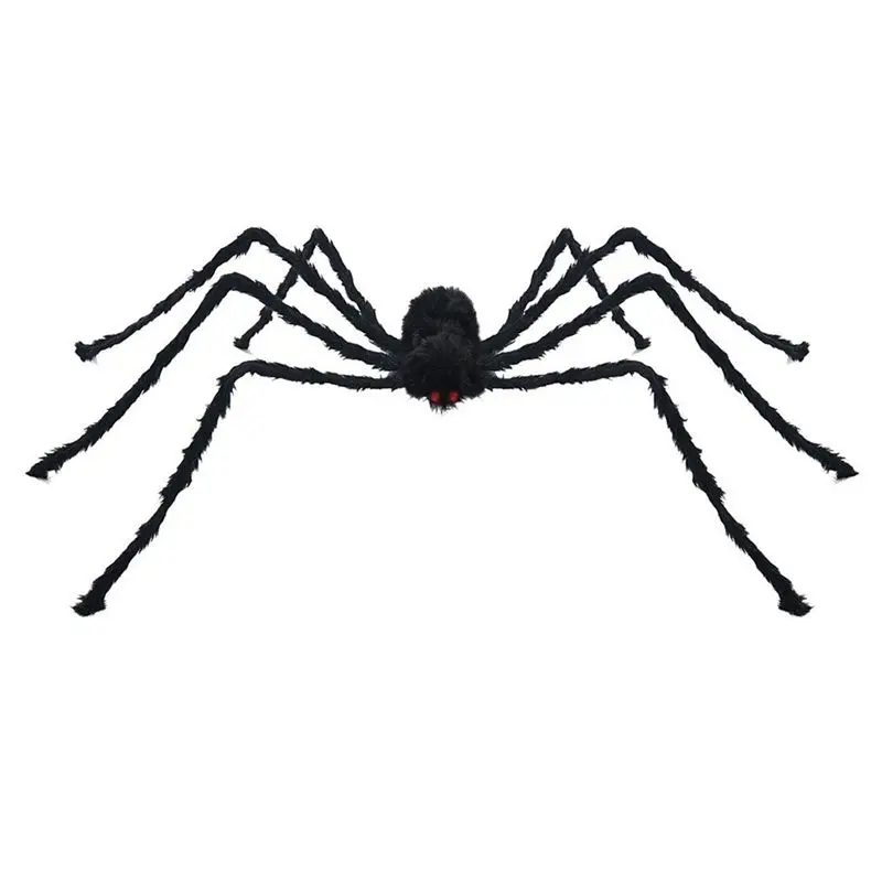ABVJ-90Cm Black Spider Halloween Decoration Haunted House Prop Indoor Outdoor Giant Decor 90Cm