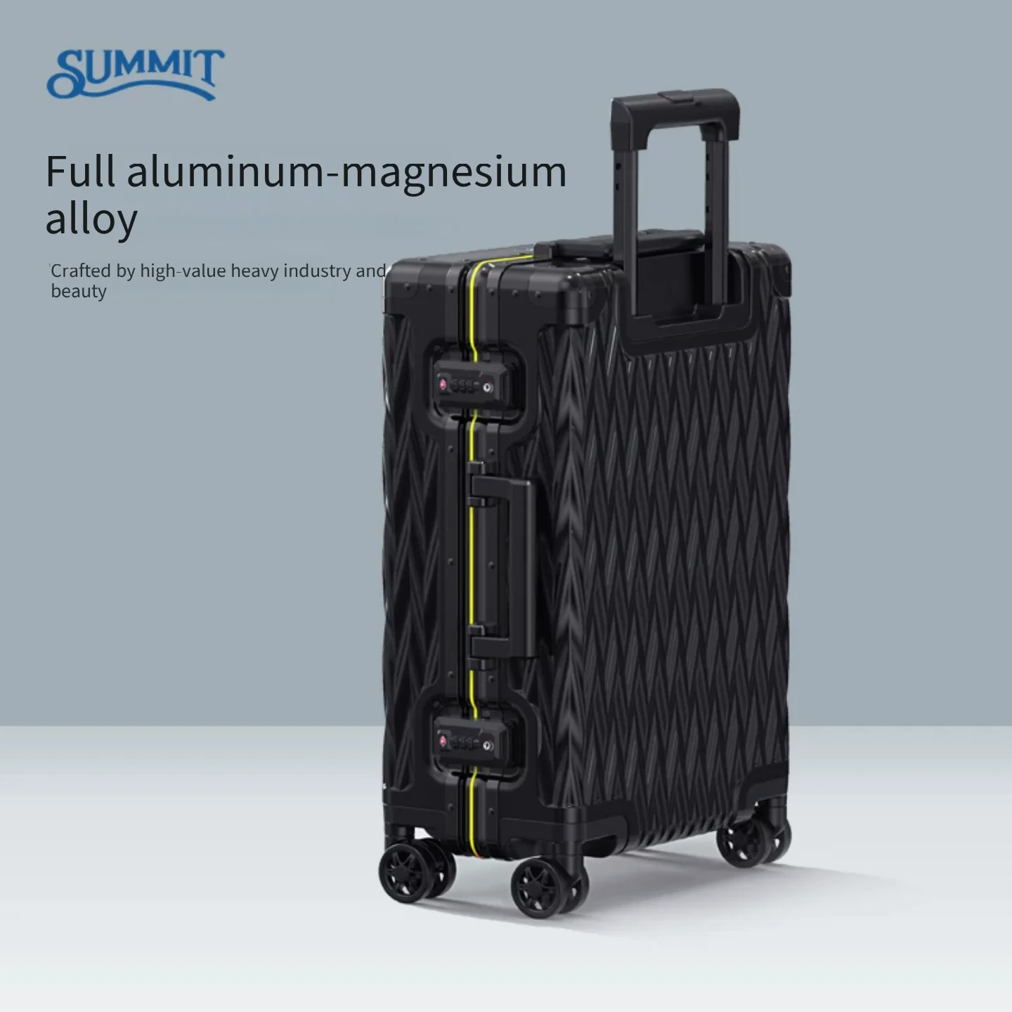 High‑Quality Aluminum Frame Full Aluminum‑Magnesium Alloy Trolley Travel Suitcase 20 Inch Carry‑on Boarding Luggage 24 Inch
