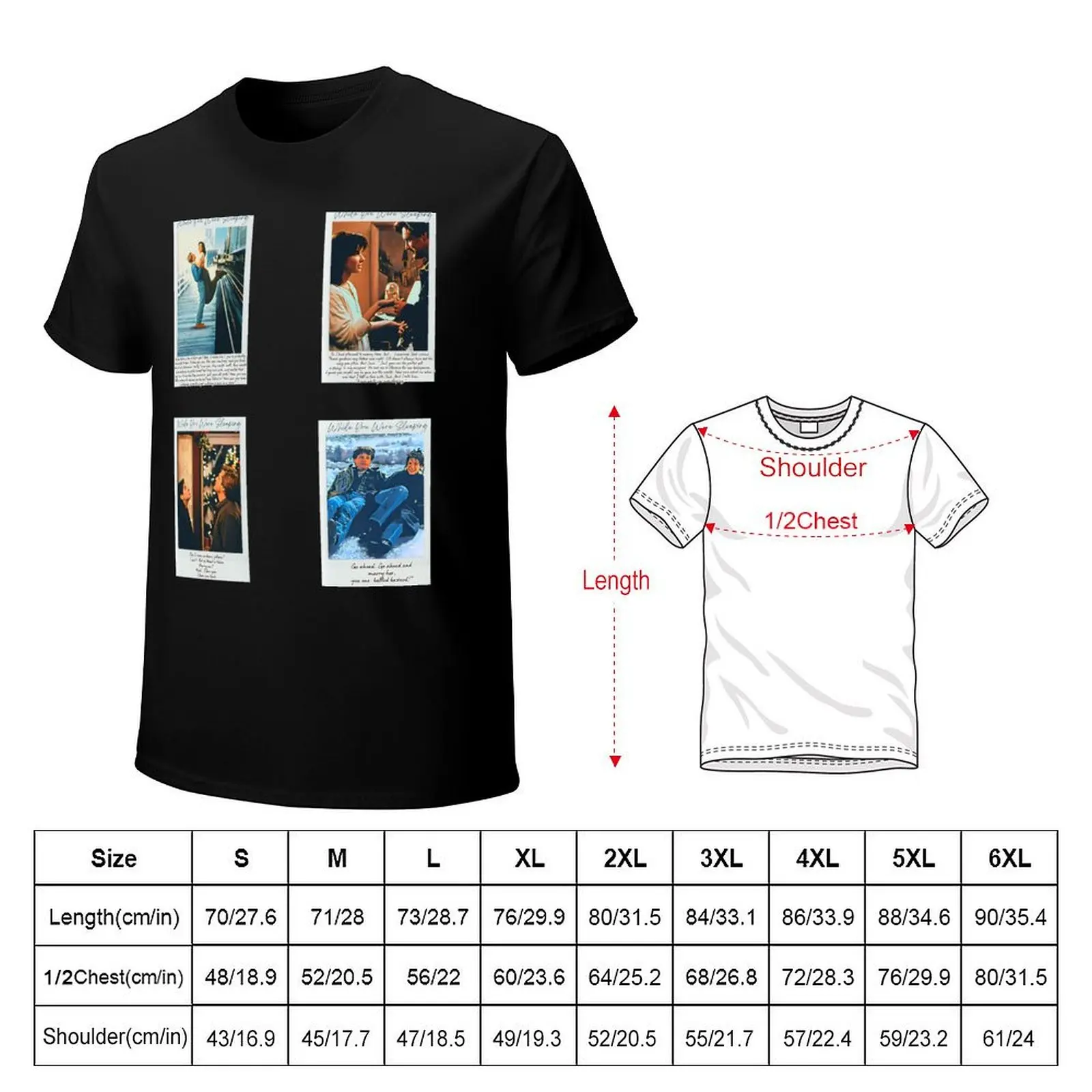 While You Were Sleeping Sticker Set / T Shirt T-Shirt Minimalist Plain Crew Neck T-Shirt