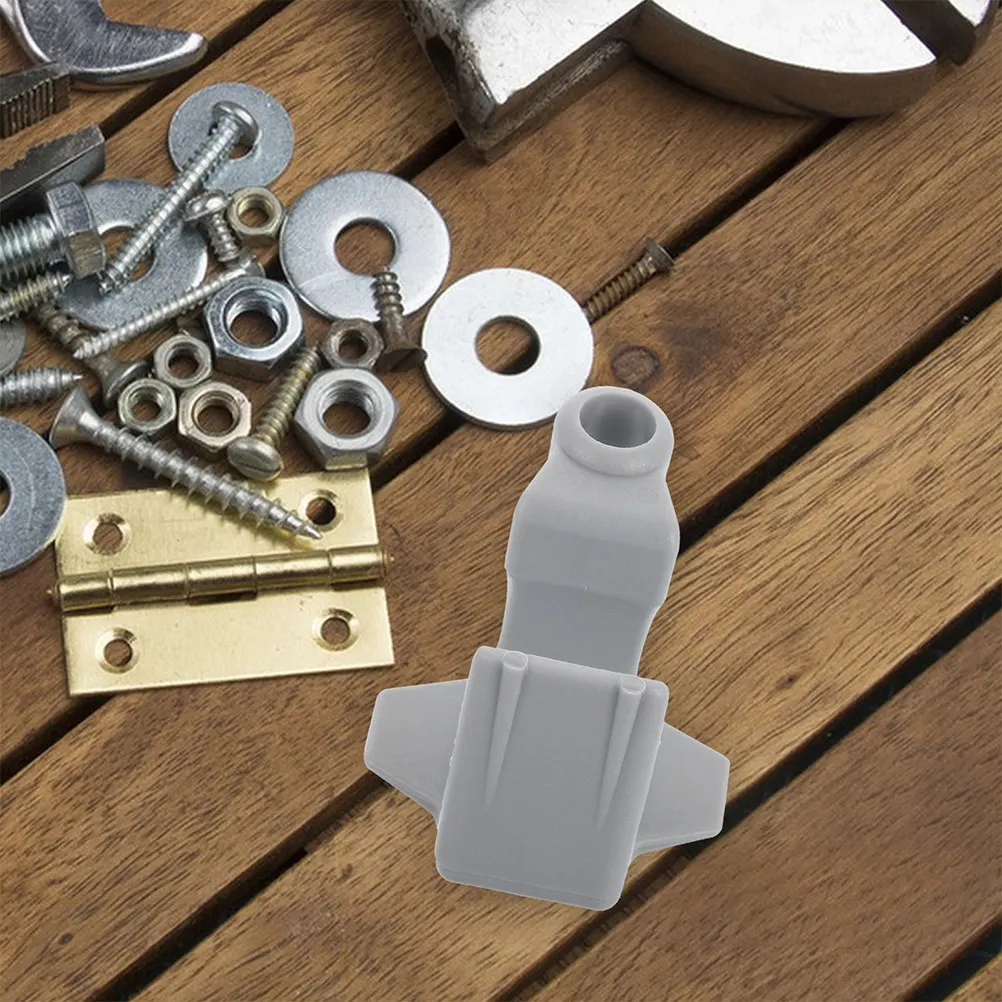 2pcs Marine Pontoon Rail Cleats – Quick-Release Bumper Clips with Ball Fixer & Line Regulator, Grey