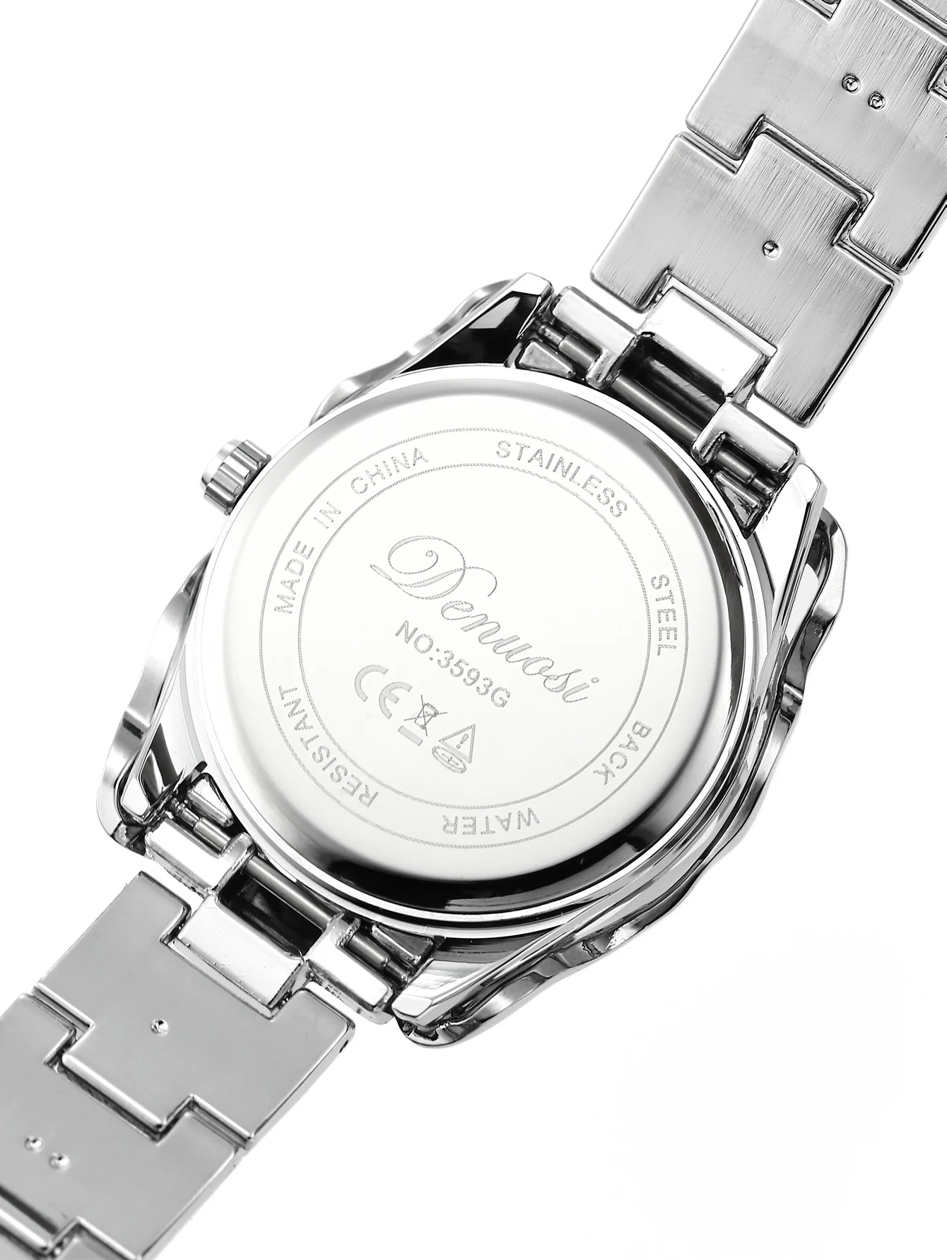 DENVOSI Unisex Y2K Quartz Watch Hollow Thorn Case Metal Bracelet Retro Futuristic Statement Wristwatch