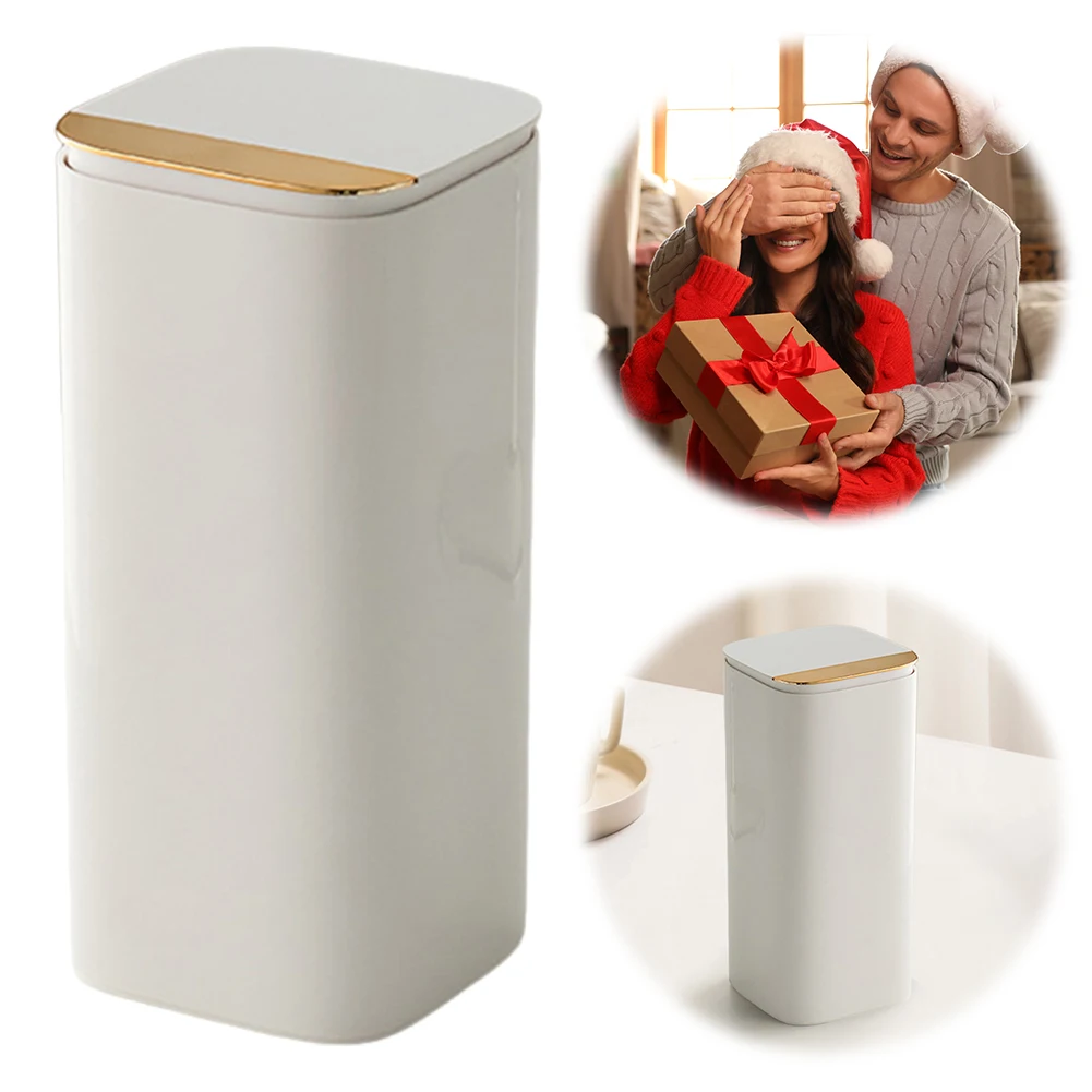 Automatic Lifting Makeup Brush Holder Waterproof Makeup Brushes Organizer Lipstick Eyebrow Pen Holder for Bathroom Countertop
