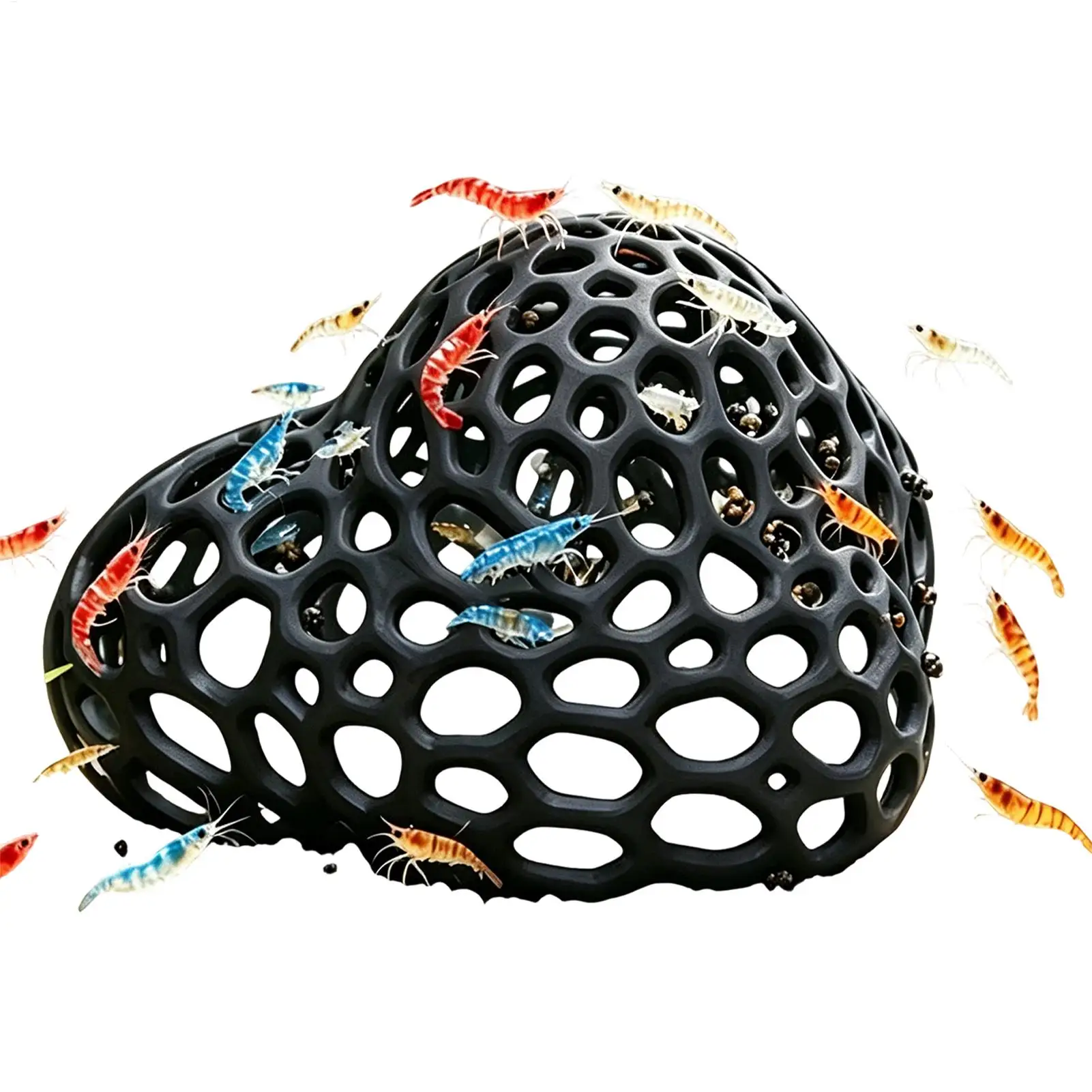 Aquarium Cave Dome-Shaped Multi-Hole Breeding Shelters Aquarium Cave Shelters for Hermit Crab Terrarium Living Room Underwater