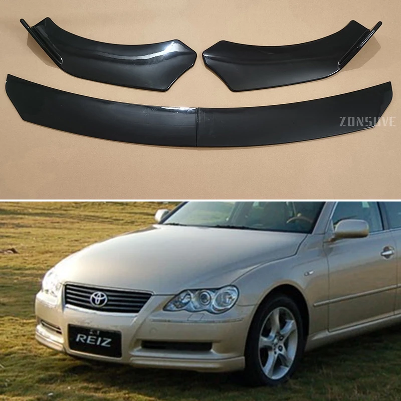 

For Toyota Mark X 2005 --2018 Year Front Bumper Lip Splitter Spoiler Body Kit Accessories Universal 4pcs