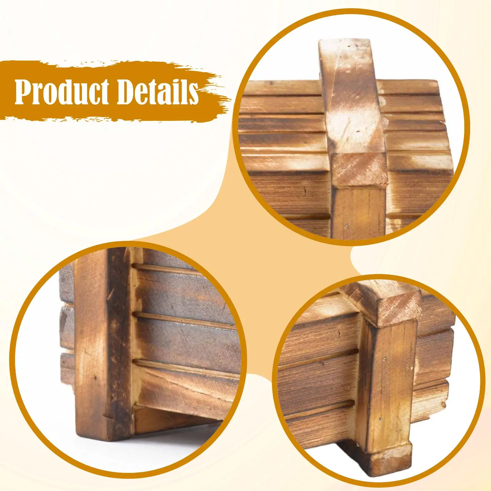 Caja Decorativa de Madera para Coche RC Crawler 1/10, Caja de Madera Pequeña para Reparación