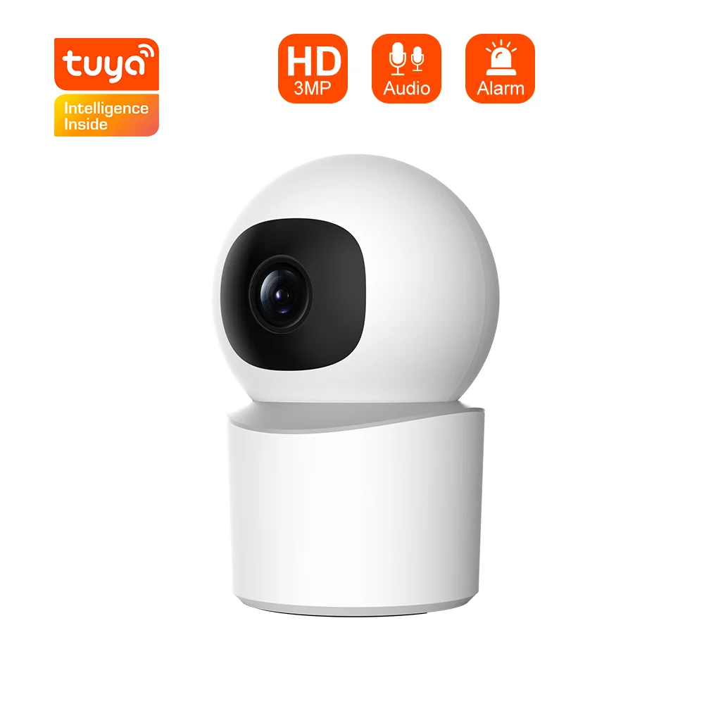 TUYA 3MP Baby Monitor HD 10X Zoom Wireless Security Monitoring Automatic Tracking Smart Home WiFi Security Surveillance CCTV Cam