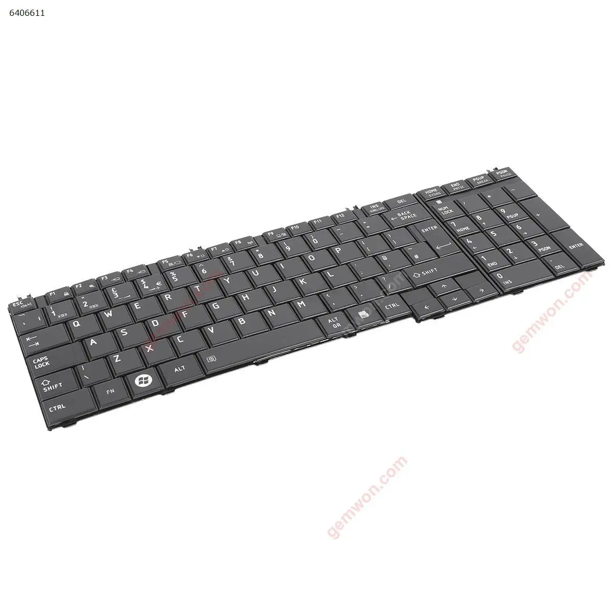 UK Laptop Keyboard for TOSHIBA Satellite C650 C660 L650 L670 Black