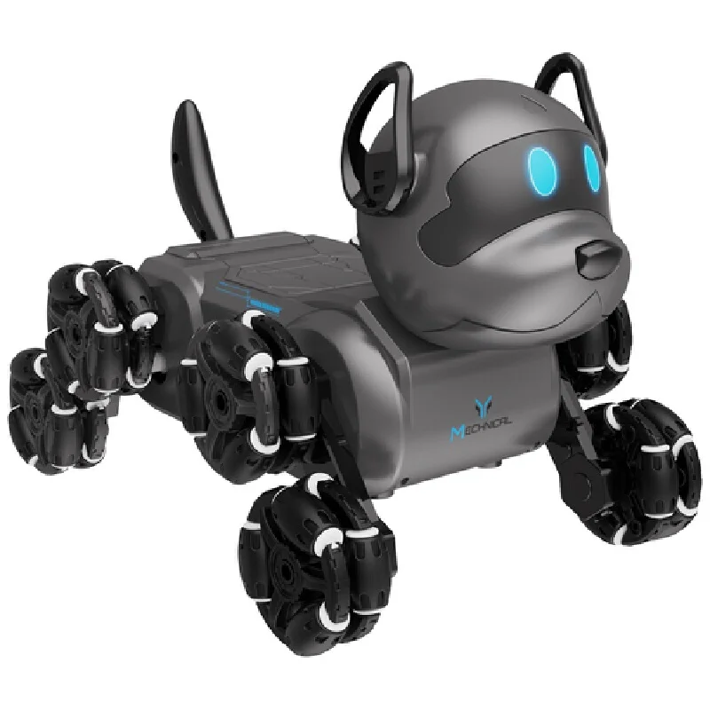 ใหม่ของเล่นเด็ก Mechanical สุนัขแปดล้อ Stunt รีโมทคอนโทรลไฟฟ้ารถอัจฉริยะจําลองหุ่นยนต์สุนัขผู้ผลิต