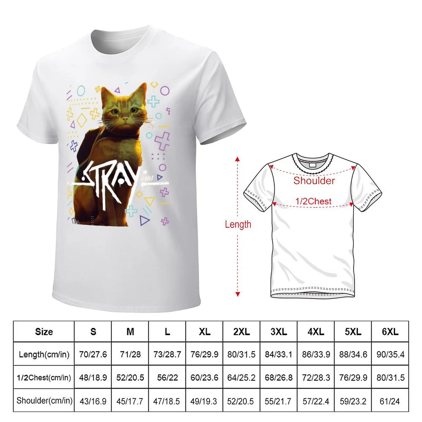 Stray Cat Game T-shirt plus sizes shirts graphic tees mens graphic t-shirts pack