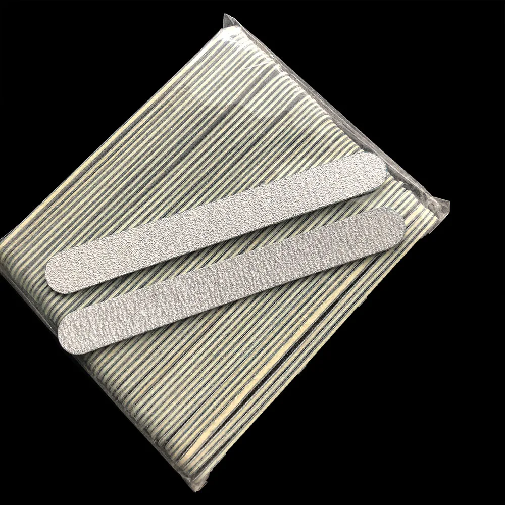 50 sztuk drewniany pilnik do paznokci 100/180 180/240 pilniczek do drewna Zebra pilnik do paznokci narzędzie do Manicure