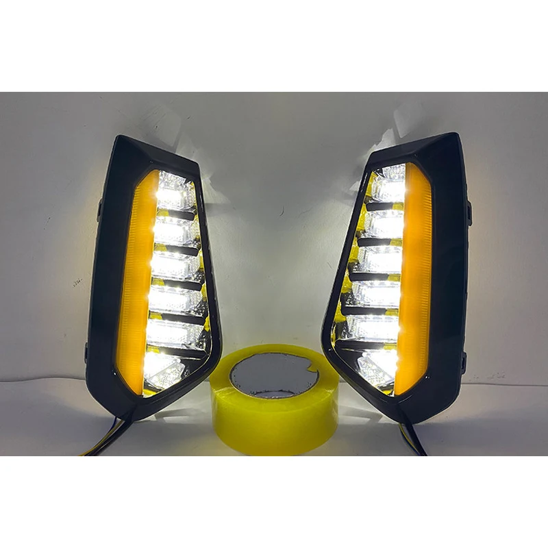 DinCh LED Foglight DRL For GAC Trumpchi Empow Shadow Leopard Front bumper foglight foglamp Daytime running light