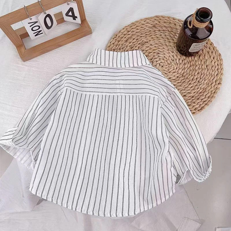 IENENS Kids Baby Boys Shirt Tops Clothes Children Casual Wear Cotton T-shirt Clothing Blouse Infant Toddler Tee Shirts 1-5 Years