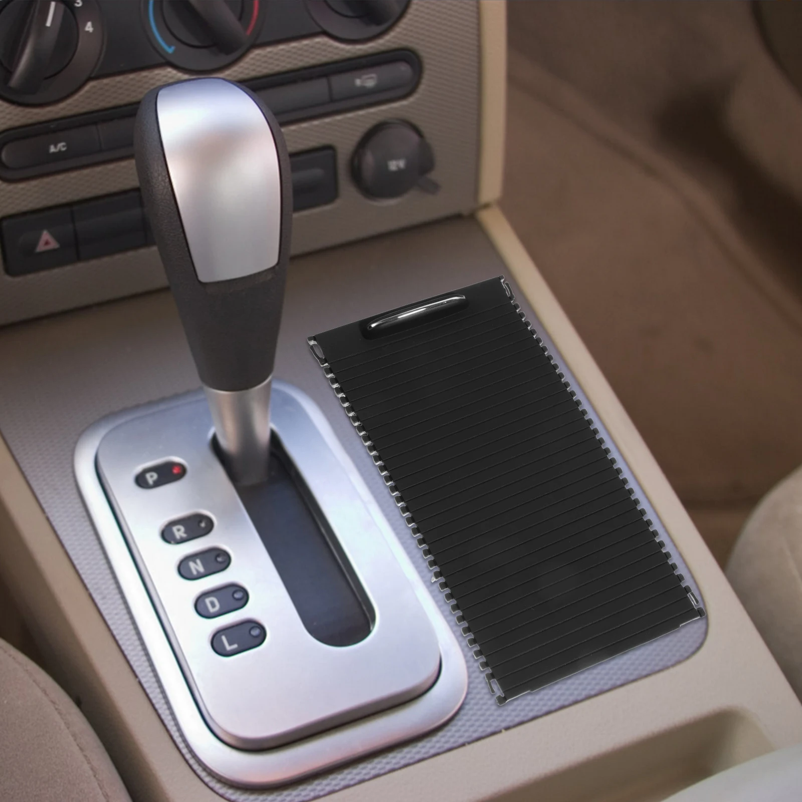 

Cup Holder Sliding Cover PC ABS Center Console Storage Water Rack Blind Slide Car Drink Holder Class W204 W212