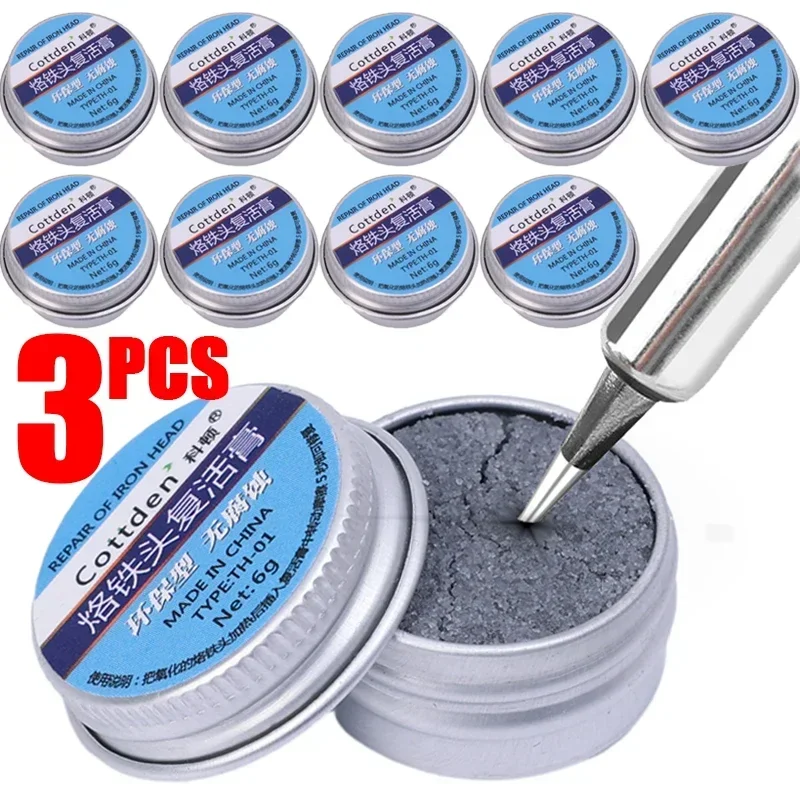 Soldering Iron Lead Free Head Repairing Agent Removing Oxidation Cleaning Cream Activator Welding Iron Tip Cleaner