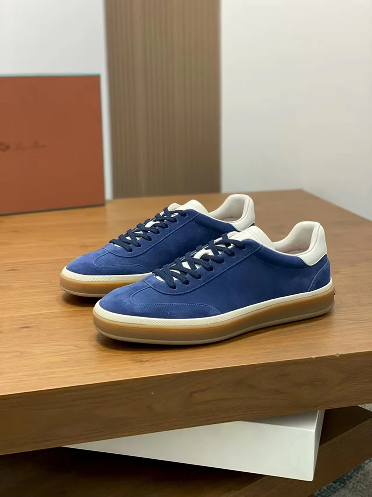 

Spring and Autumn Casual Retro Sports Shoes Double Size Suitable for Both Men Women Leather Material Flat Shoes Sports