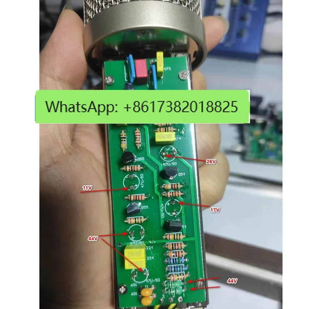 DIY 34mm Gold Large Diaphragm Capsule MAU87 Home Studio Recording Cardioid Condenser Microphone DIY Mic Accessories Parts Set