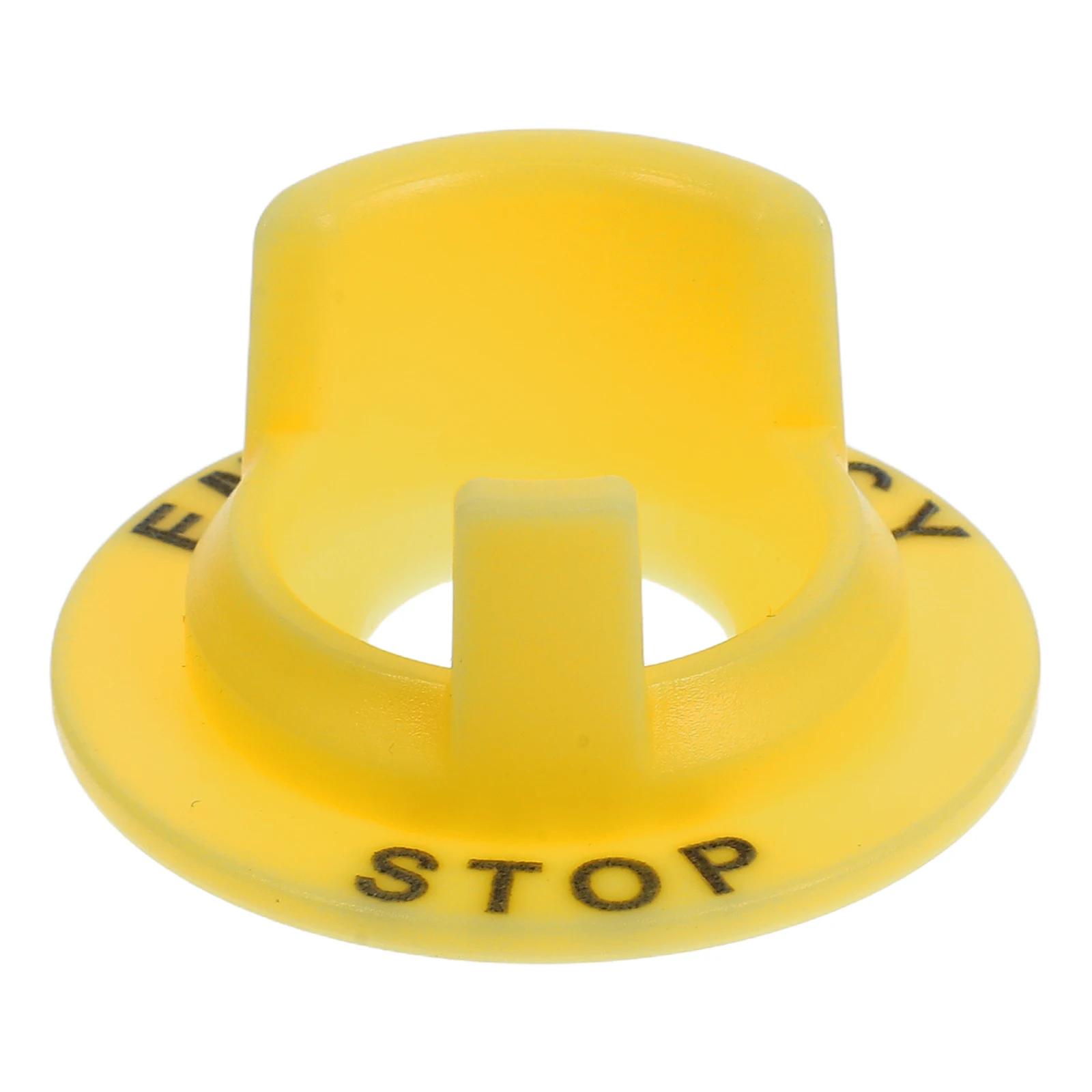 

Yellow Button Switch Protective Cover Power Emergency Stop Push Start Protector Sturdy Installation Compatibility