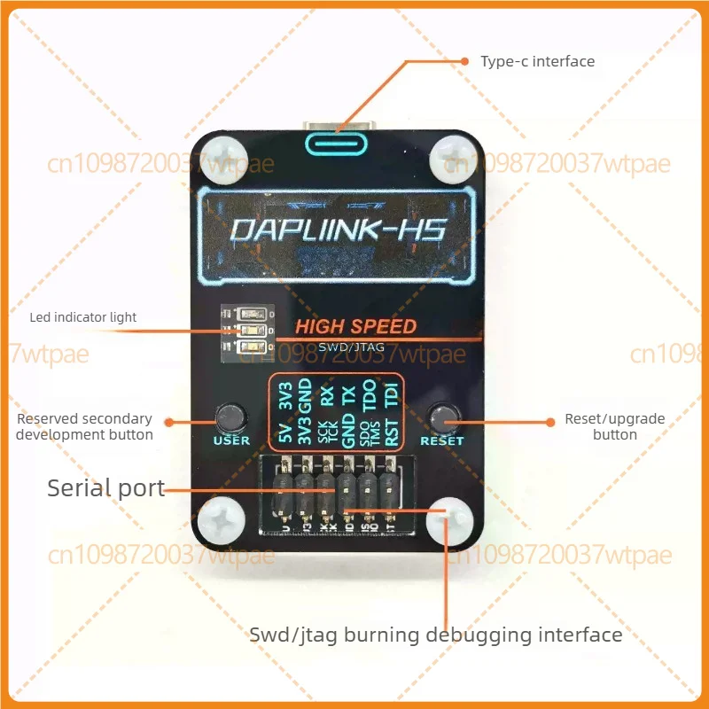For DAPLINK High‑Speed ARM Programmer Downloader Burner, For ARM Chip Debug And Firmware Flashing