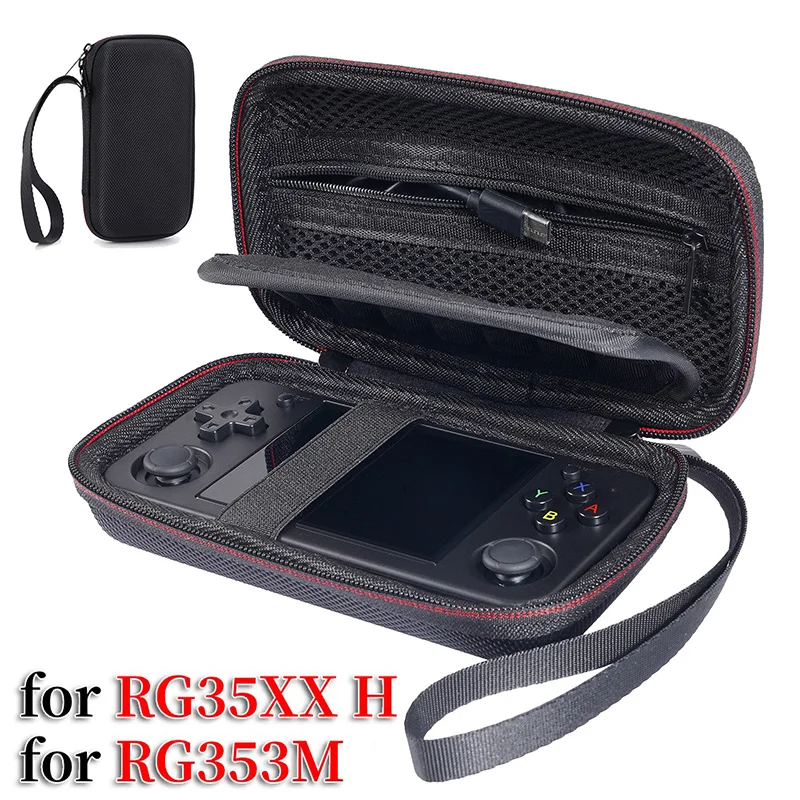 Casing pengendali perjalanan keras, cocok untuk ANBERNIC RG353M / RG35XX H konsol Game Travel pengontrol membawa kotak pelindung keras