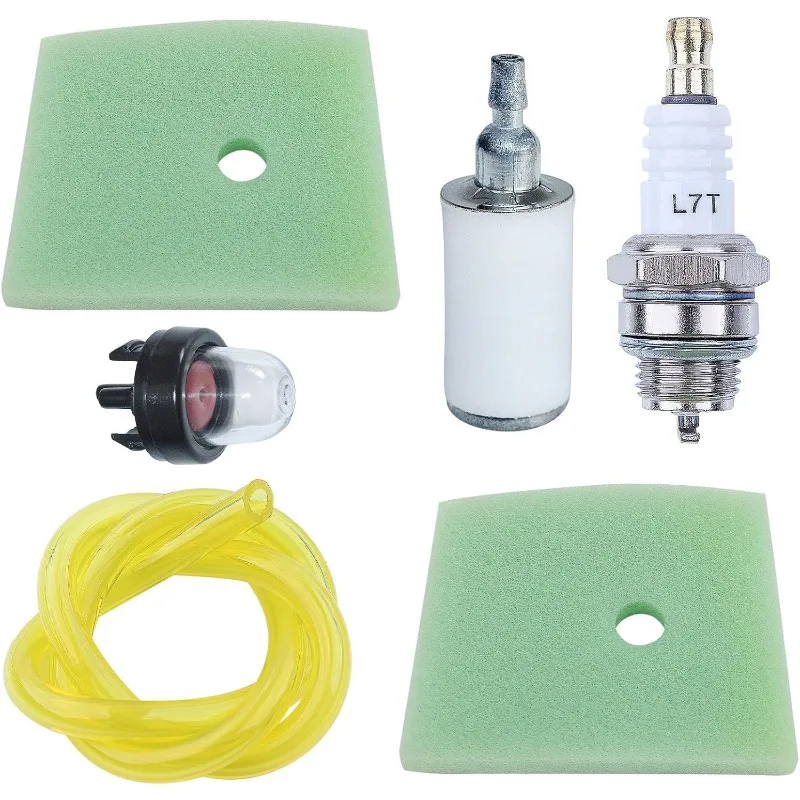 Replaces 537186301 Air Filter Kit with Primer Bulb Fuel Filter Line for Husqvarna 325C 325CX 325E 325L 326L 326LDX 326LX 327LX