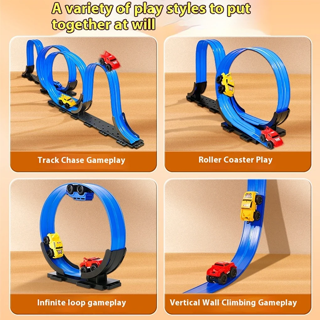เลื่อนรถไฟของเล่น Emboadlie Magnetic Levitation Anti-Track รถการศึกษา Anti-Gravitys Inertial Wall ปีนเขายานพาหนะ