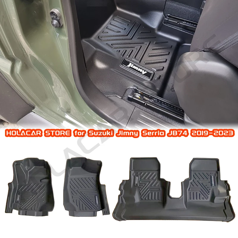 

5D Floor Mats TPE AT/MT LHD Transmission Carpet Cover Foot Pads for Suzuki Jimny Serria JB64 JB74 Gen 4 Accessories 2019-2023