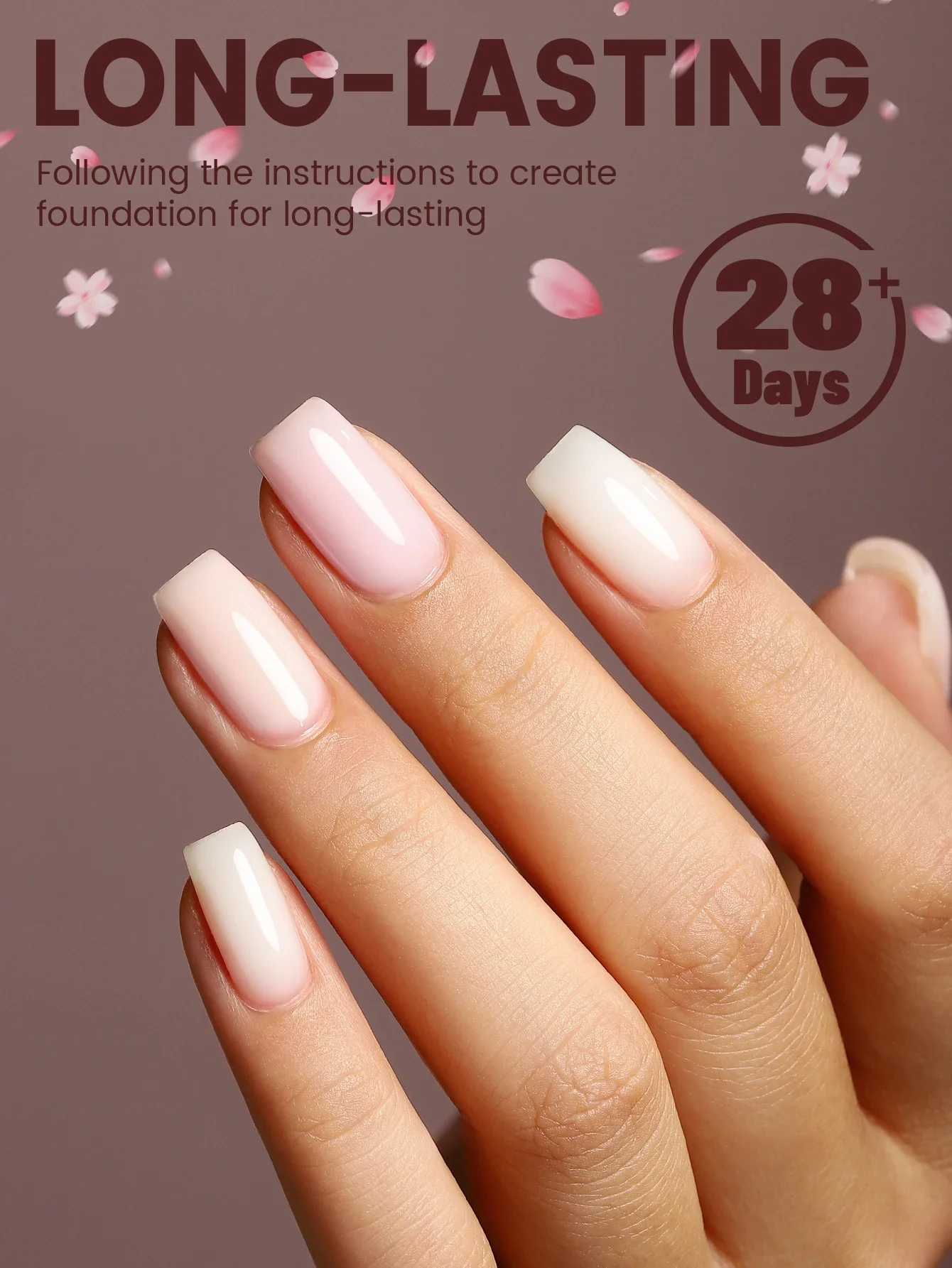 YOKEFELLOW Jelly Gel Nail Polish Set Nude Gel Polish Kit Milky Nude Sheer Pink Soak Off UV Translucent Nail Polish Gel 6PCS 10ml