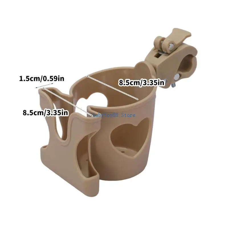 Y4UD 2 In 1 Baby Strollers Phone Holder Stand for Daily Convenience During Outings Lightweight Phone Bracket Cup Mount Rack