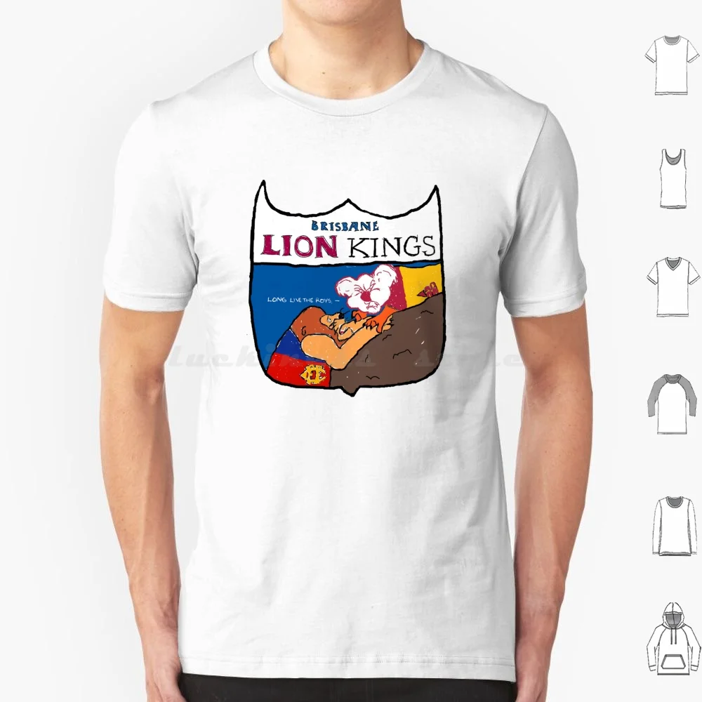 Brisbane Lion Kings-Logo T Shirt 6Xl Cotton Cool Tee Brisbane Afl Footy Brisbane Lions Aussie Rules Football Fitzroy Lions