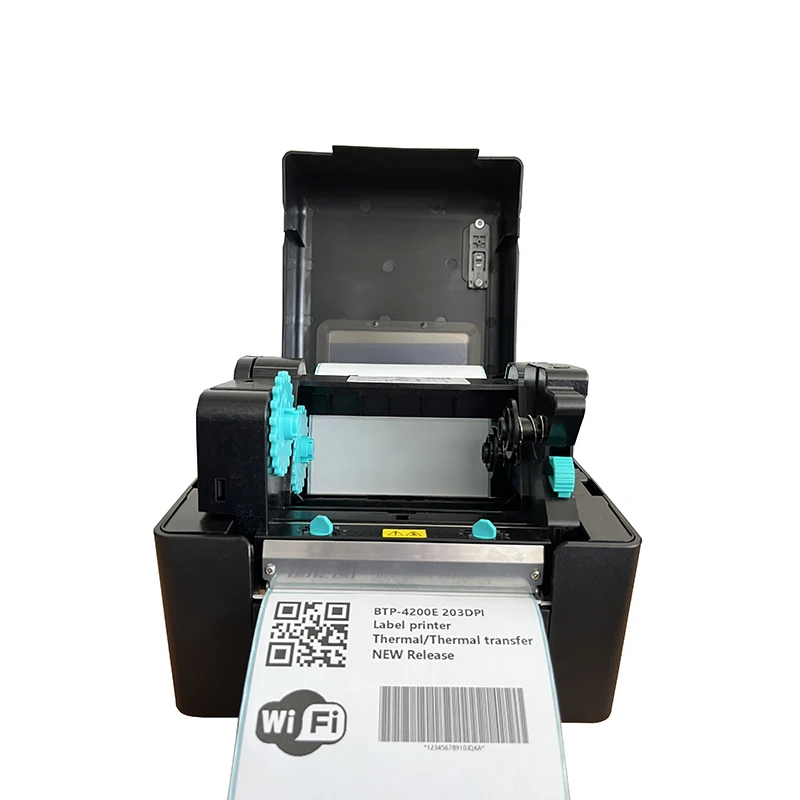 SNBC BTP-4200E Two-Mode Thermal/Thermal Transfer Label Printer Color Style for Barcode Usage in Stock and Hot Sale!