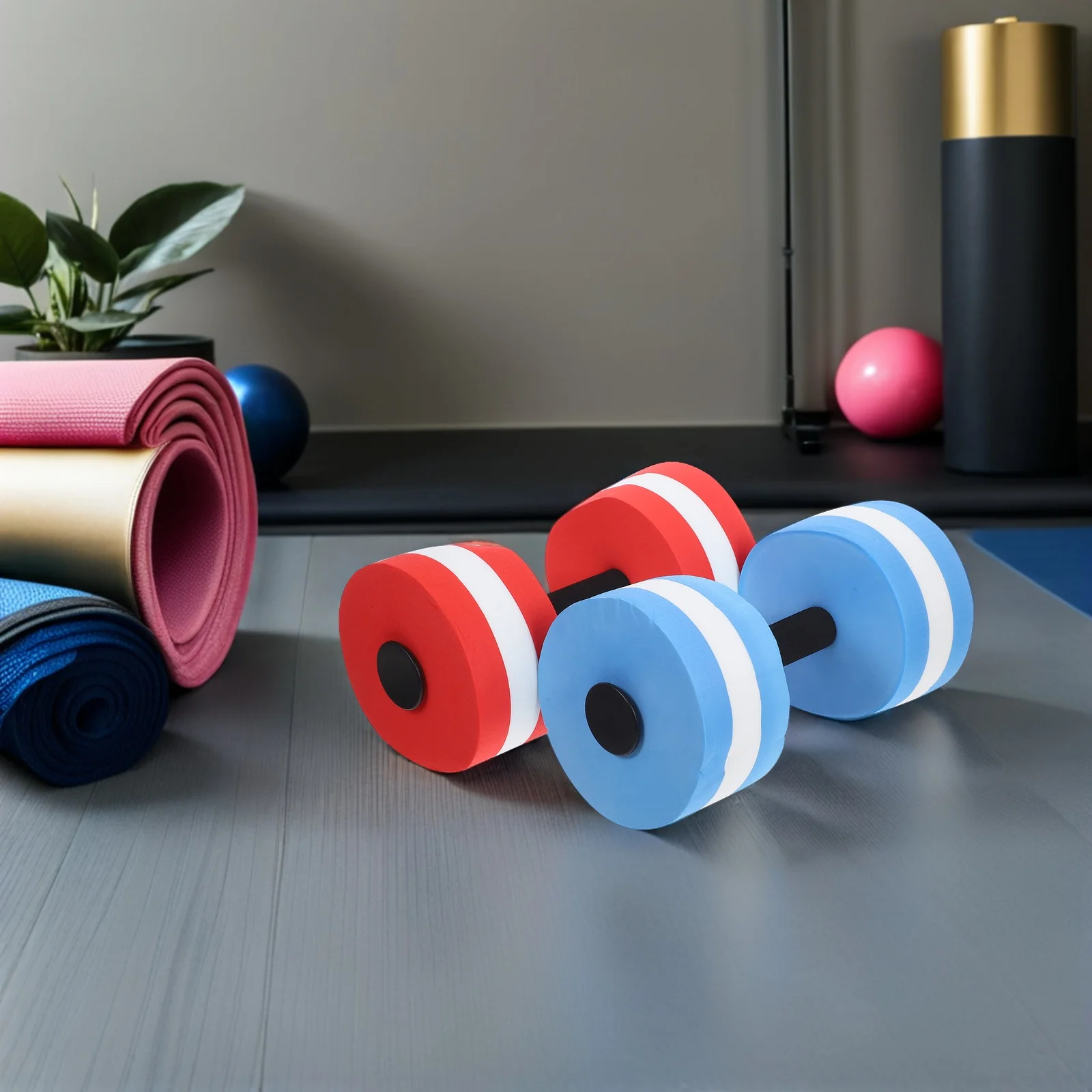 

Water Floating Dumbbell Aqua Dumbbells Weight Eva on for Exercise Aquatic Pool Fitness