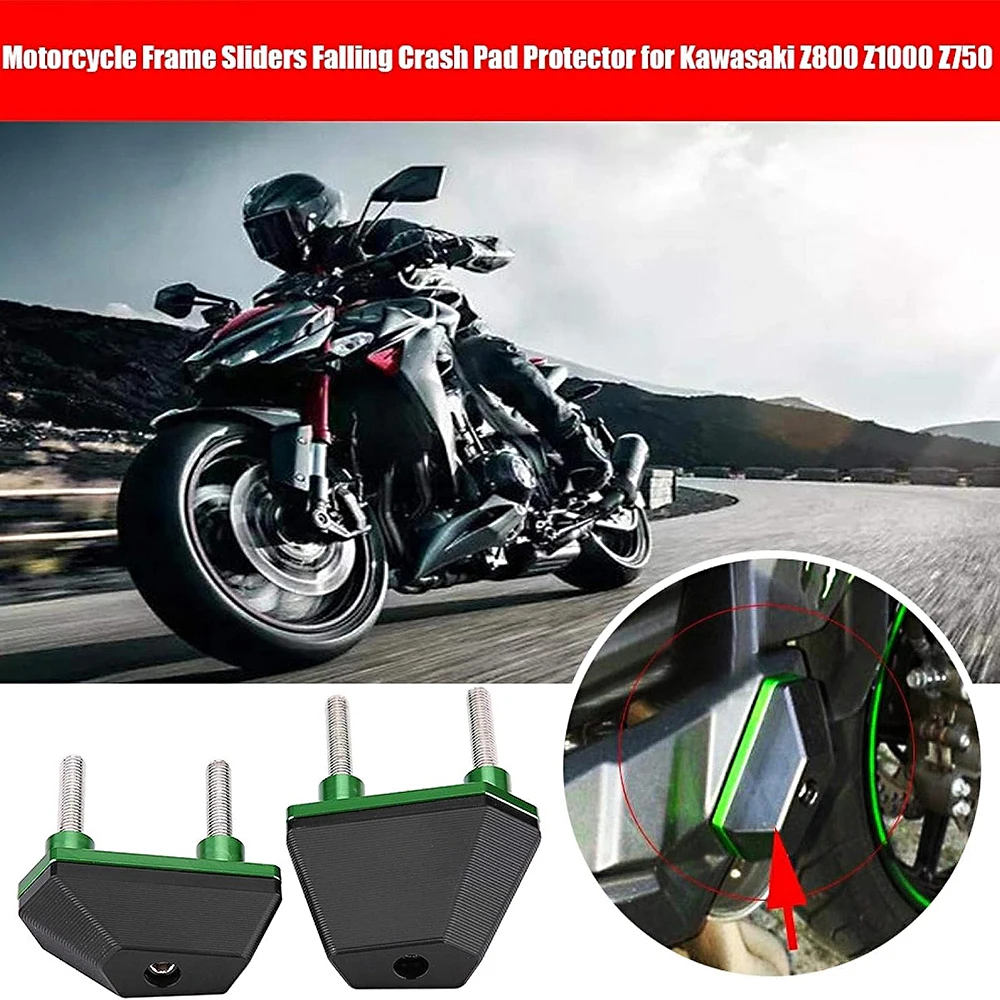 

Motorcycle Frame Sliders Falling Fairing Crash Pad Protector Fit for Kawasaki Z800 Z1000 Z750 Engine Crash Protector