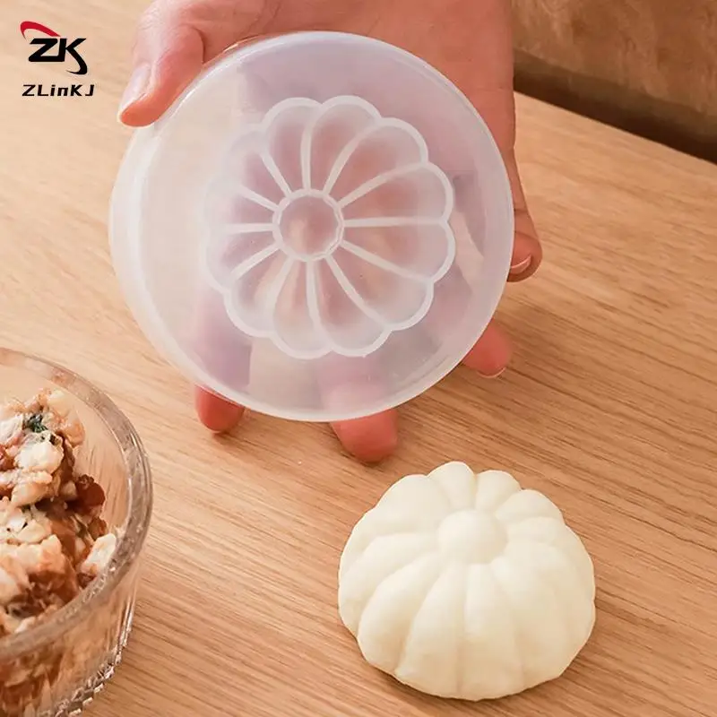 Homemade Baozi Mold Kitchen DIY Pastry Pie Dumpling Maker Bun Mould Steamed Stuffed Bun Cakes Making Mould Manual Baking Tools