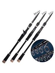 GHOTDA New Carbon Telescopic Lure Rod 1.8M -3M Spinning Rod/Casting Rod professional fishing rod Jigging Fishing Tackle