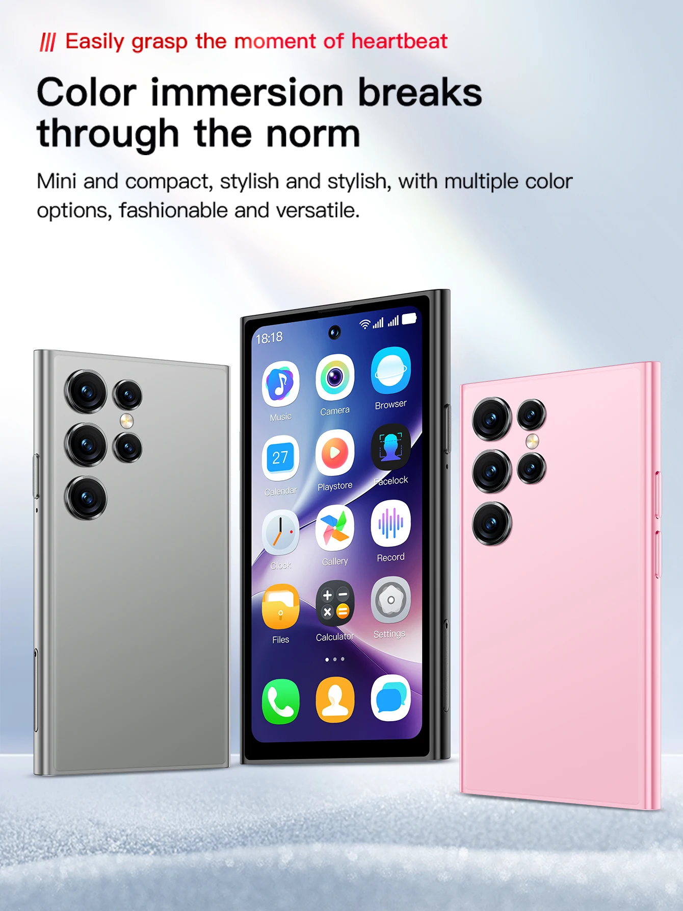 Onemyth S25 Pro 3G Mini Smartphone 4.0-inch Full Screen Display 2000mAh 2GB RAM 16GB ROM Dual SIM, Built in Google Play Store