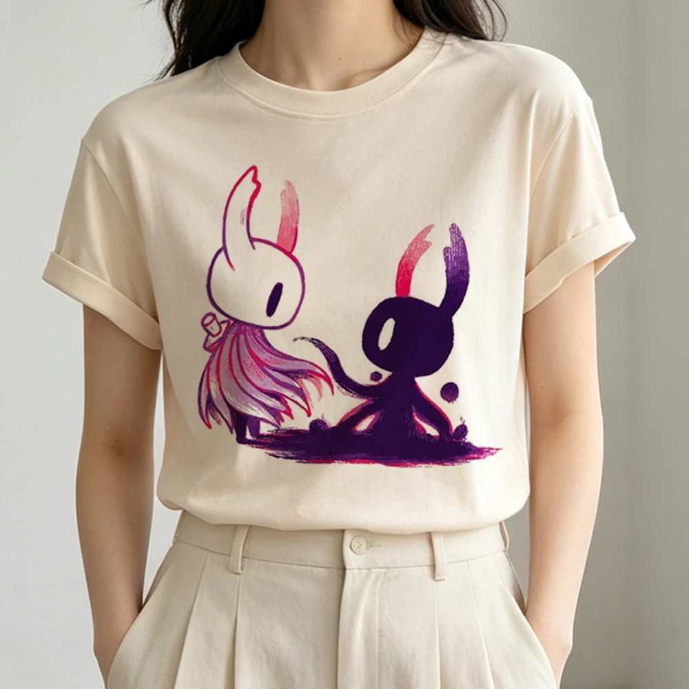 Hollow Knight t shirt female emo kawaii manga cheap scene  top tees scene  gothic gyaru summer