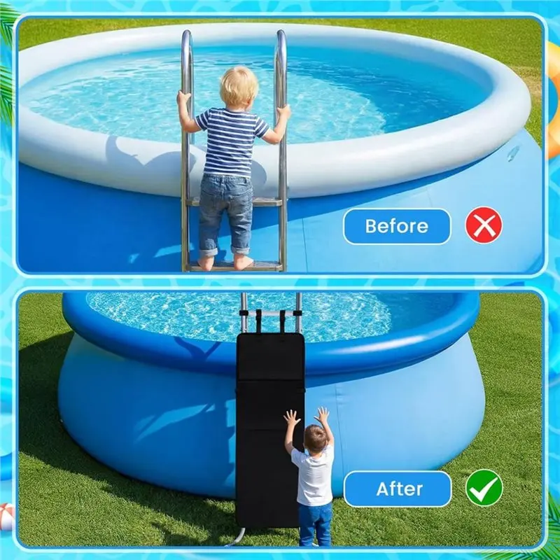 ABYM Pool Ladder Protector Cover For Bunk Bed Above Ground Pool Climbing Falling Guard Protector For Bunk Bed