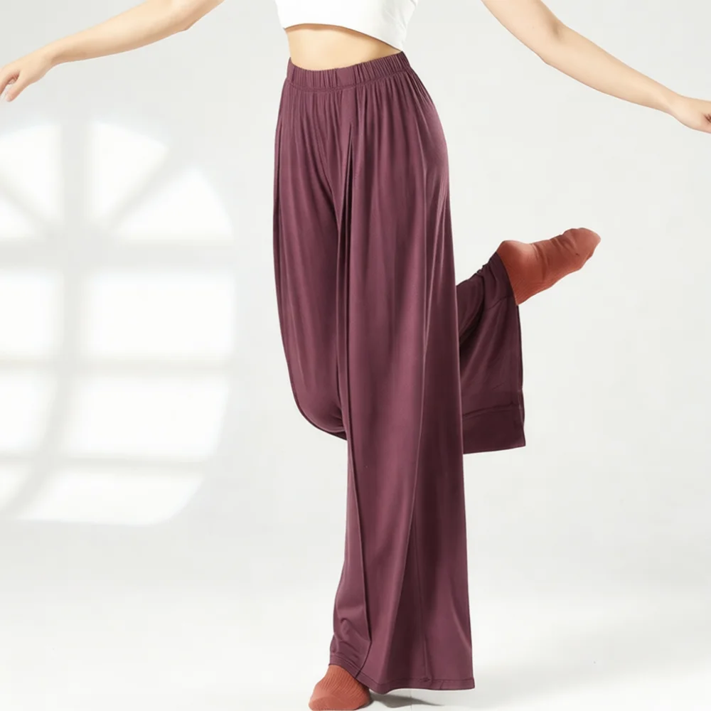 Modal Modal Loose Wide Leg Dance Pants Women Practice Trousers For Gongyan Classical Modern Yoga Fitness Comfortable Breathable Wear - Aliexpress Deal