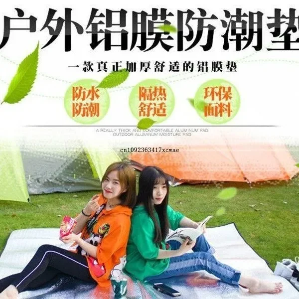 Camping Aluminum Film Moisture-proof  Single Picnic Mat Outdoor Portable Waterproof Sleeping  Cloth Tent Picnic Mat