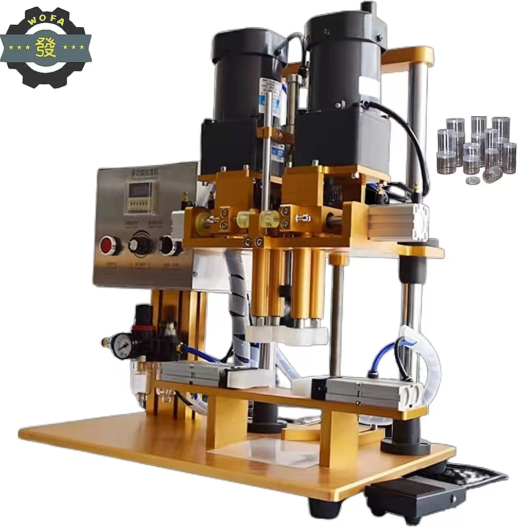 JIA HE Table Four Wheel Screw Cap Machine Beverage Honey Bottle Duck Beak Bottle Cap Electromechanical Rolling Machine