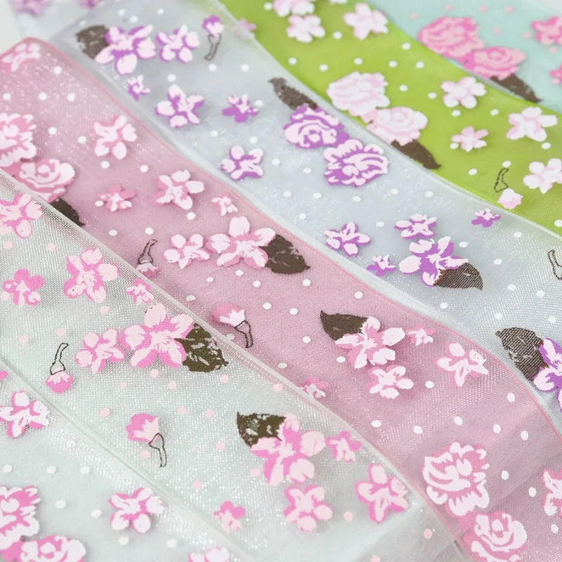 2.6cm Wide Printed Chiffon Silk Shoelaces 120CM Flat Fashion Decorative Laces Universal Women Sneaker Shoe Accessories