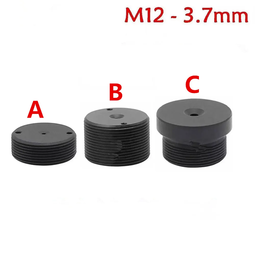 CCTV Board Lens M12 Conical Lens 3.7mm Flat Tube High-Definition Cylindrical Lens Flat M12 Lens Security Monitoring Parts