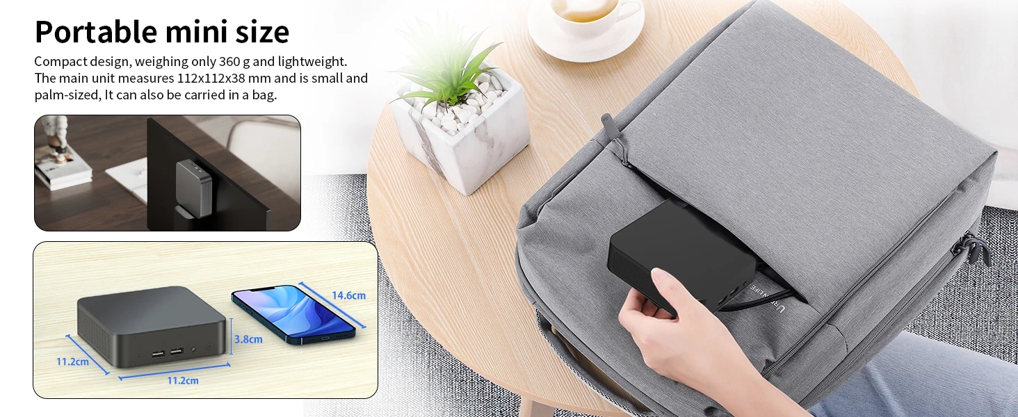 NEW Portable Intel I9 Mini Host Windows 11 Mini PC Intel Core I9 10980HK For Office Study Mini PC 16GB RAM 1/2TB SSD Mini Host 3-Screen Display Intel UHD Graphics PC Mini WiFi 6 BT5.2 Mini PC