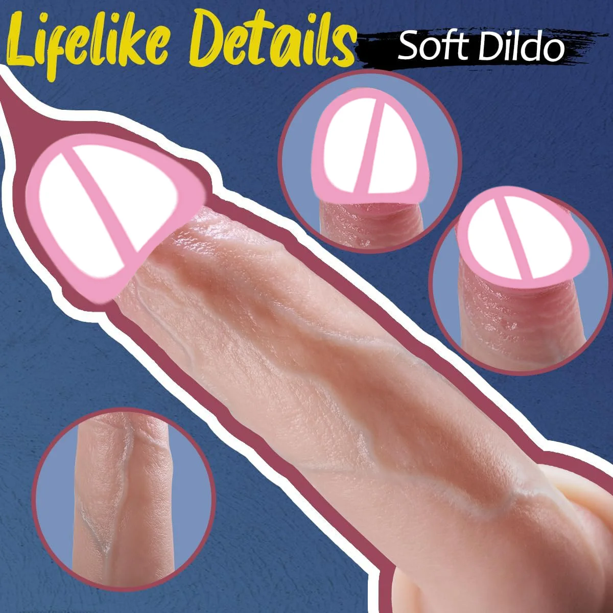 Realistic Soft Silicone Dildo Suction Cup Male Artificial Penis Fake Dick Adult Supplies Sex Toys Woman Masturbator Adults Goods image 3