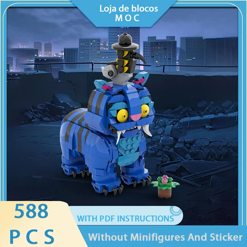 

Exquisite new product MOC building block art model witch hunting group - lion crow technology modular children's toy gift DIYset