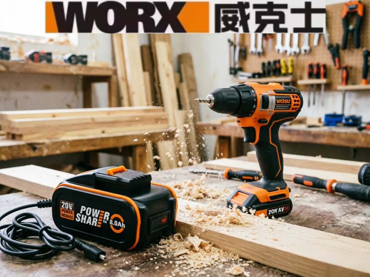 

20V Power Tool Battery Replacement For WORX 20V System Strong Power Lightweight Design For Daily DIY And Repair Jobs