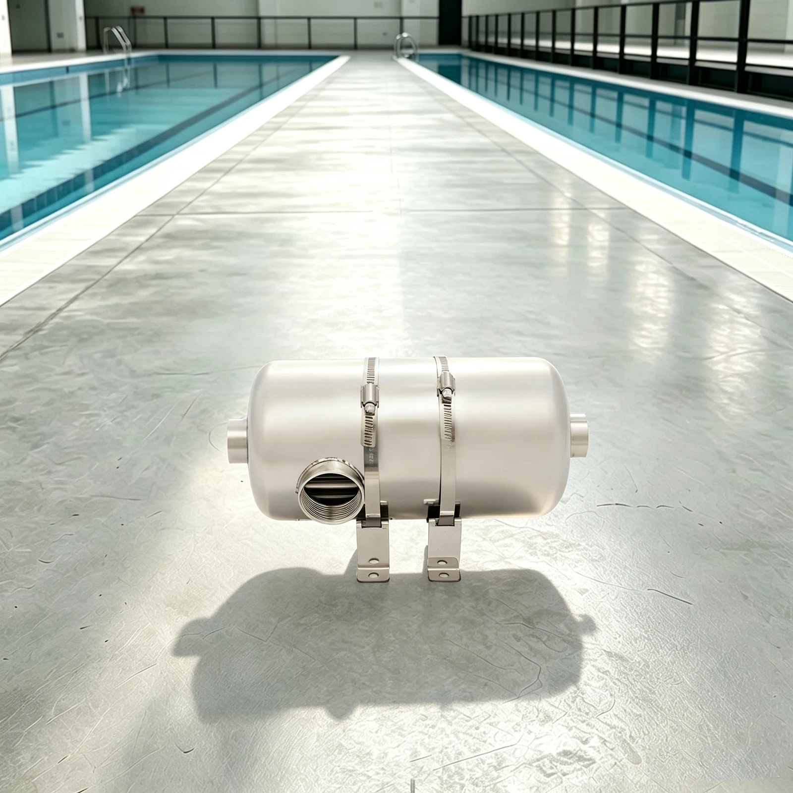 Schwimmbad-Wärmetauscher 28kW, Pool-Heizgerät 28kBtu/h mit 40GPM Durchfluss, 304 Edelstahl für Spa-Whirlpool – Detail 5