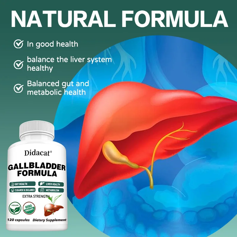 Premium Liver Support Supplement, Cleansing, Gut Health Support, with Choline, Ox Bile, Conjugated Bile Acids, Stone Root